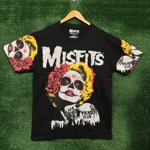 The Misfits Zombie Girl Punk Rock Band T-Shirt Size Large